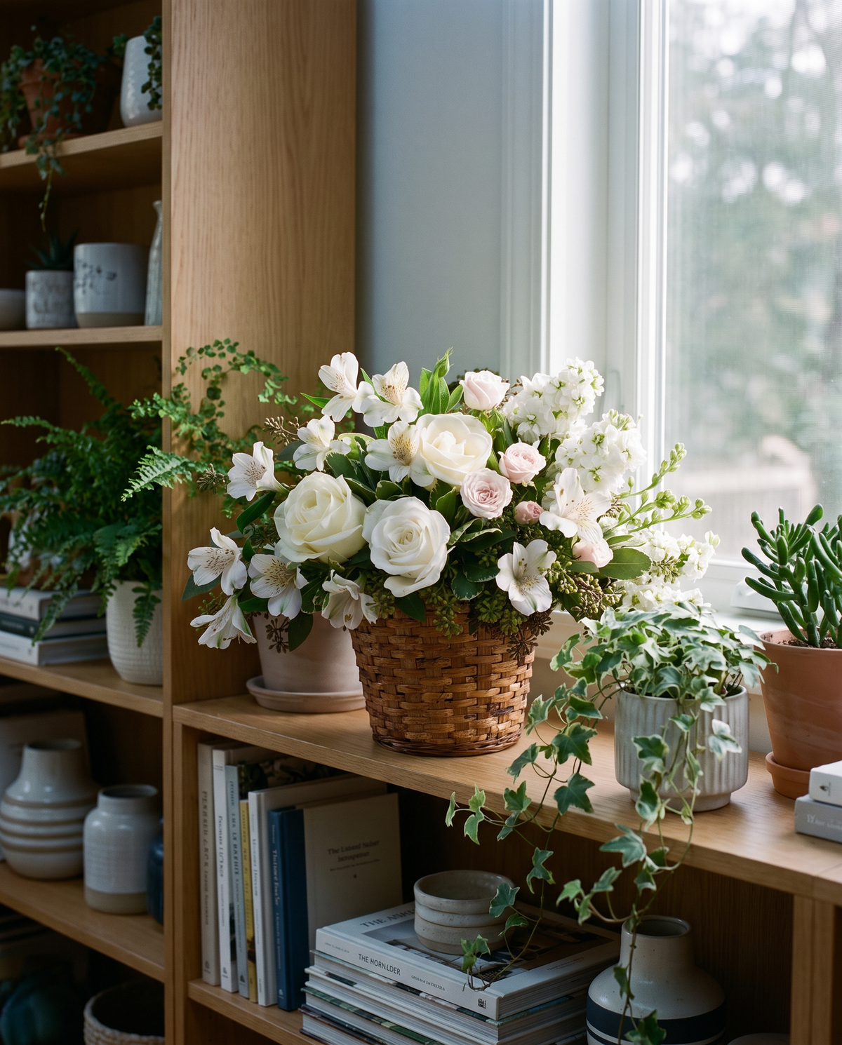 Gentle Blossoms Basket