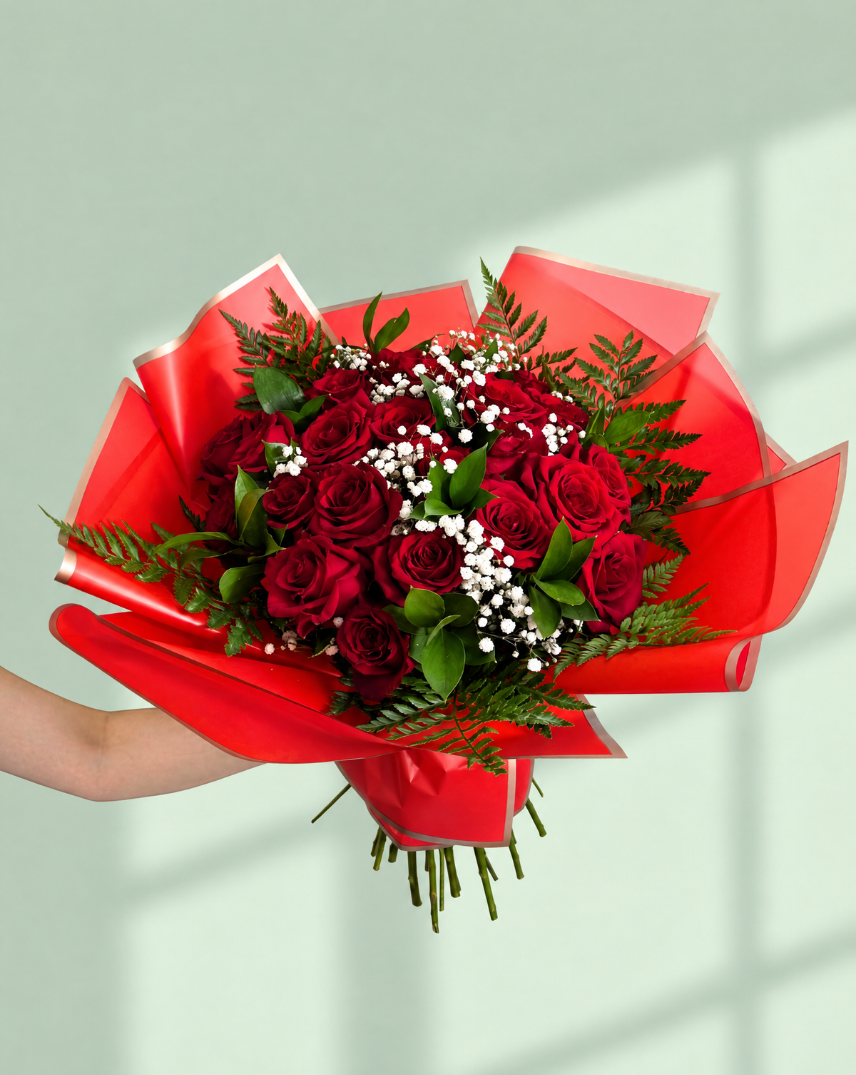 Premium Long-Stem Roses Bouquet